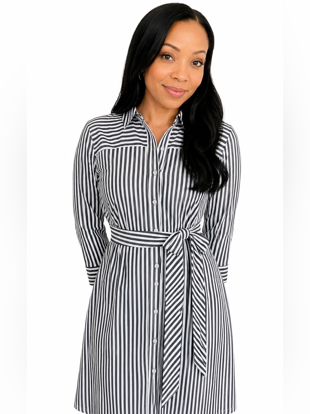 JCrew Tie Waist Shirtdress